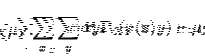 \begin{displaymath}\sum_{x}\sum_{y}xy{\bf P}_{XY}(x,y)-\mu_X\mu_Y.\end{displaymath}