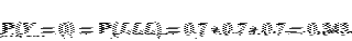\begin{displaymath}{\bf P}(Y=0)={\bf P}(LLL)=0.7*0.7*0.7=0.343.\end{displaymath}